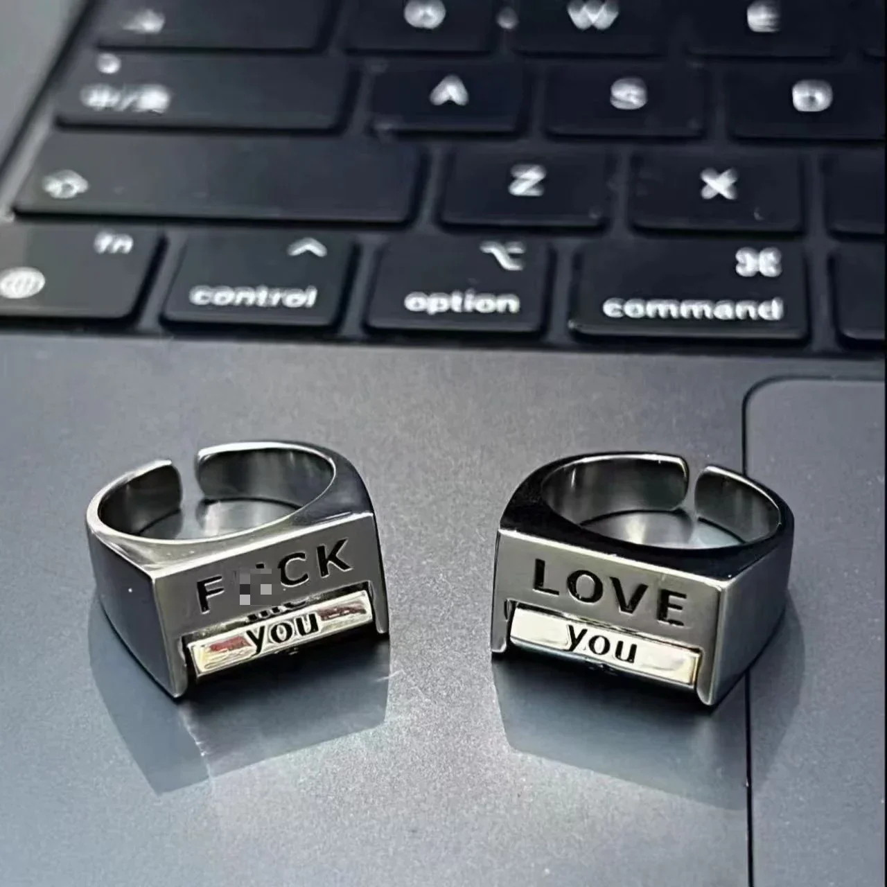 2026 Love You Everything Rotating Mood Control Ring