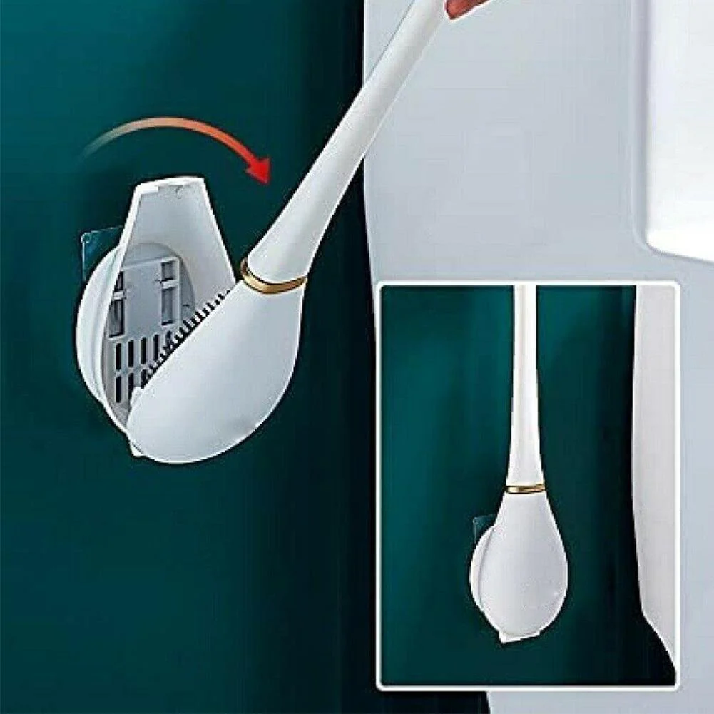 2026 Wall Mounted Soft Silicone Toilet Brush