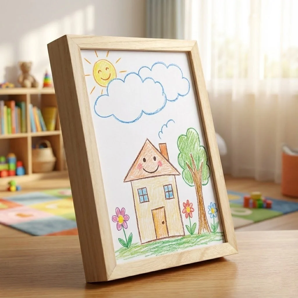 2026 Story Maker Wooden Kids Drawing Display Frame