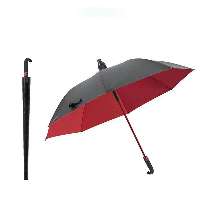 2026 Heavy-Duty Curved Handle Rain Umbrella