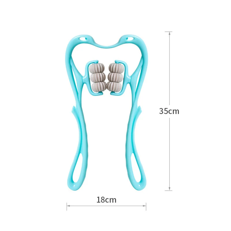 2026 Adjustable Six-Wheel Neck Therapy Massager Roller