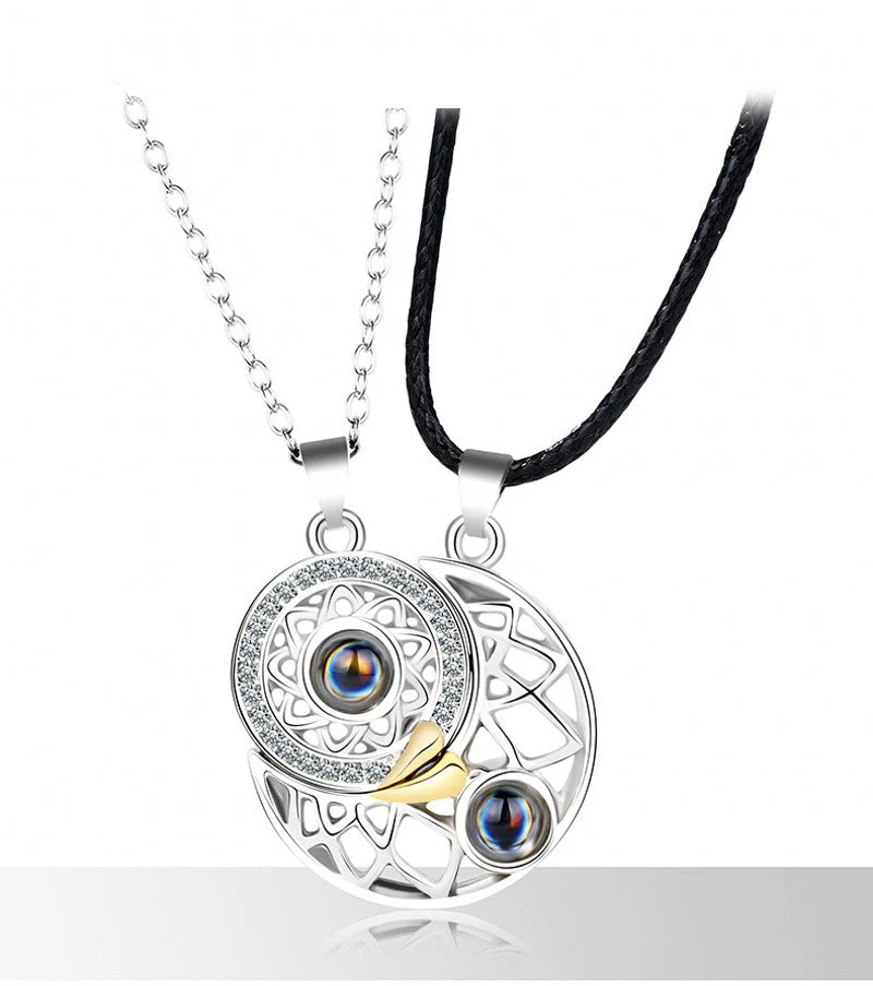 2026 100 Languages I Love You Projection Couple Necklace
