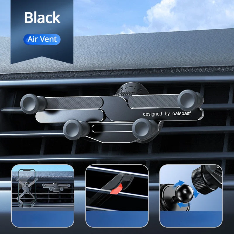 2026 Invisible Rotatable Air Vent Mount Car Phone Holder