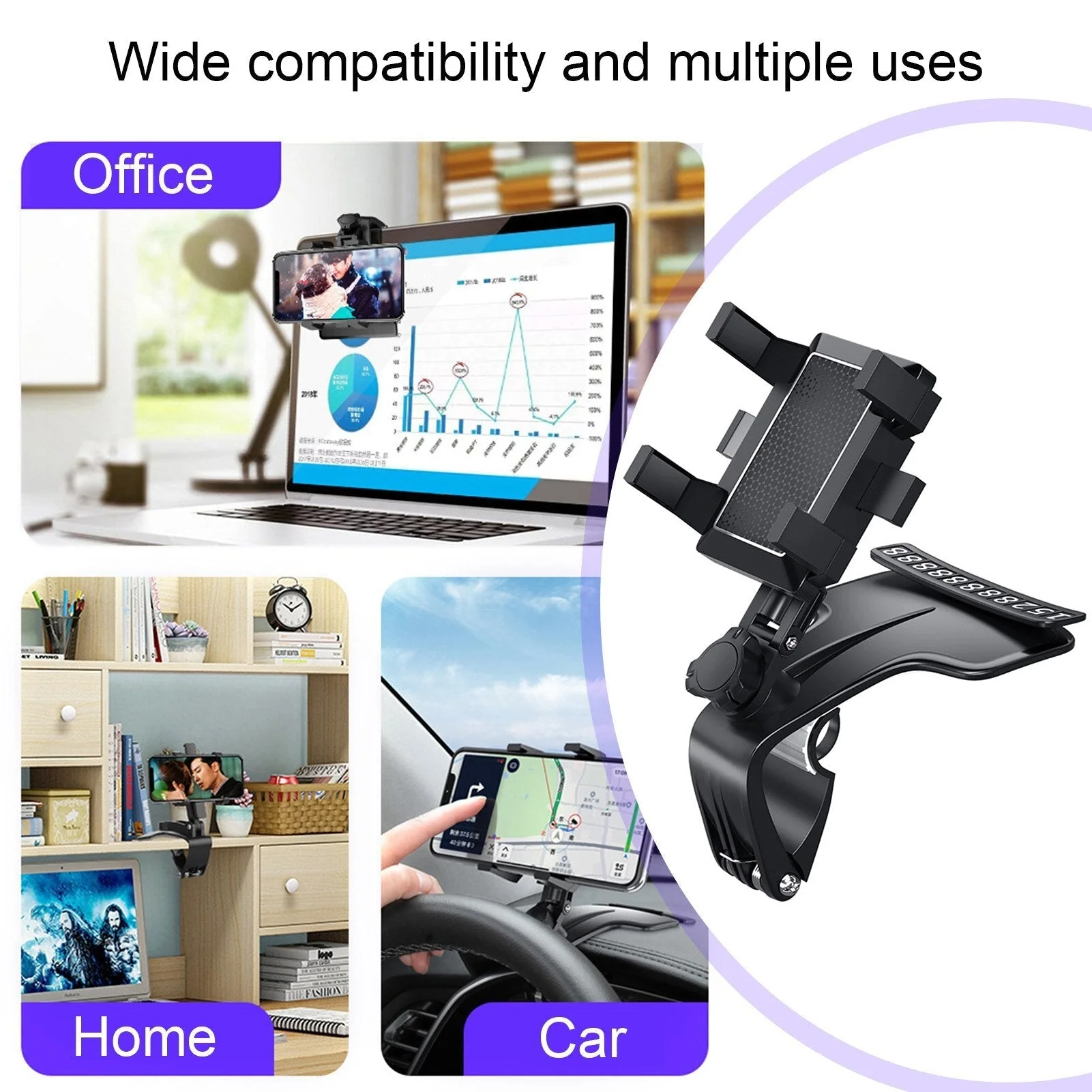 2026 360 Car Dashboard Phone Holder