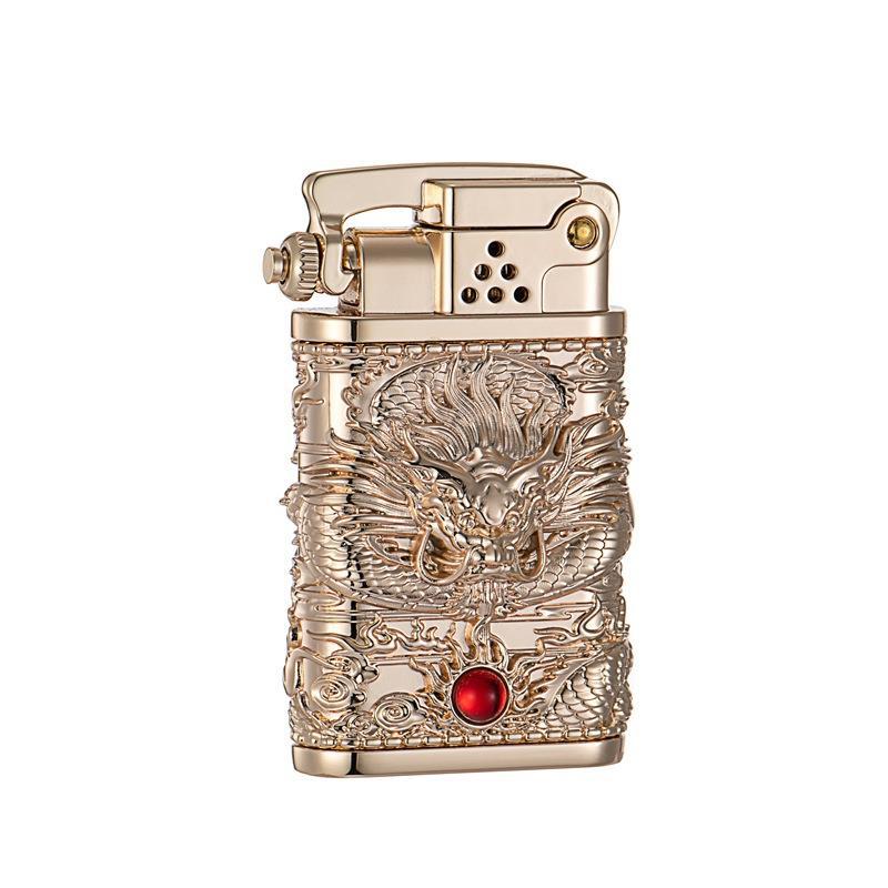 2026 Dragon Wings Brass Kerosene Lighter