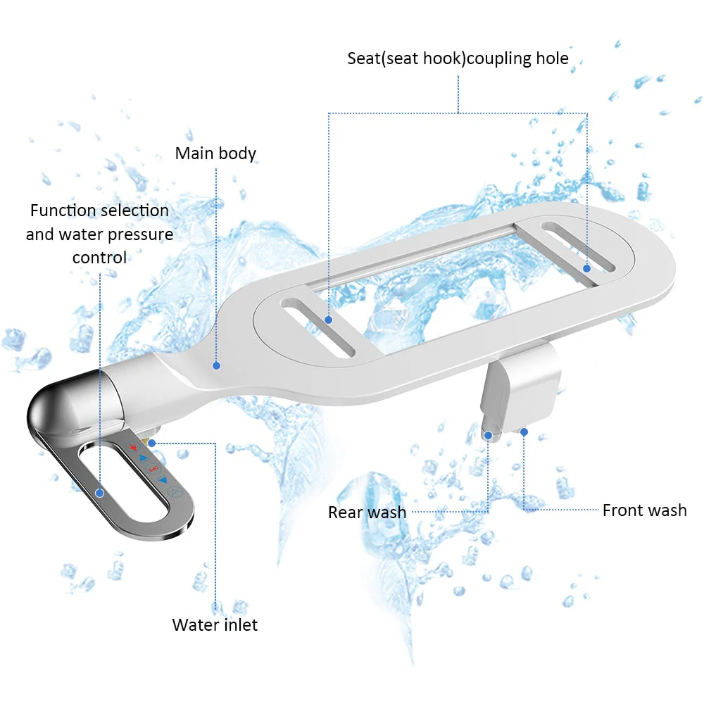 2026 Ultra-Slim Adjustable Water Manual Bidet