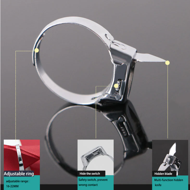 2026 Stainless Steel Survival Self Defense Ring