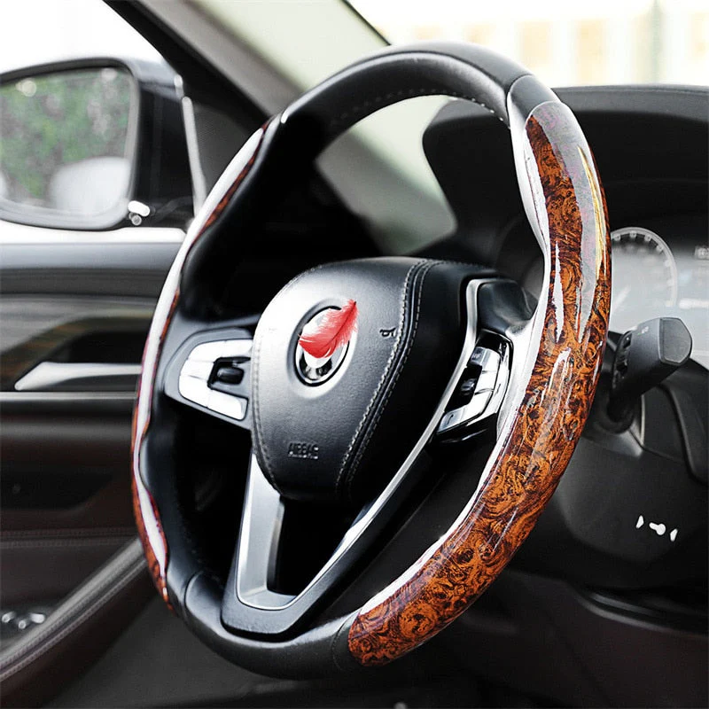 2026 Non-Slip Wood Grain Car Wheel Cover