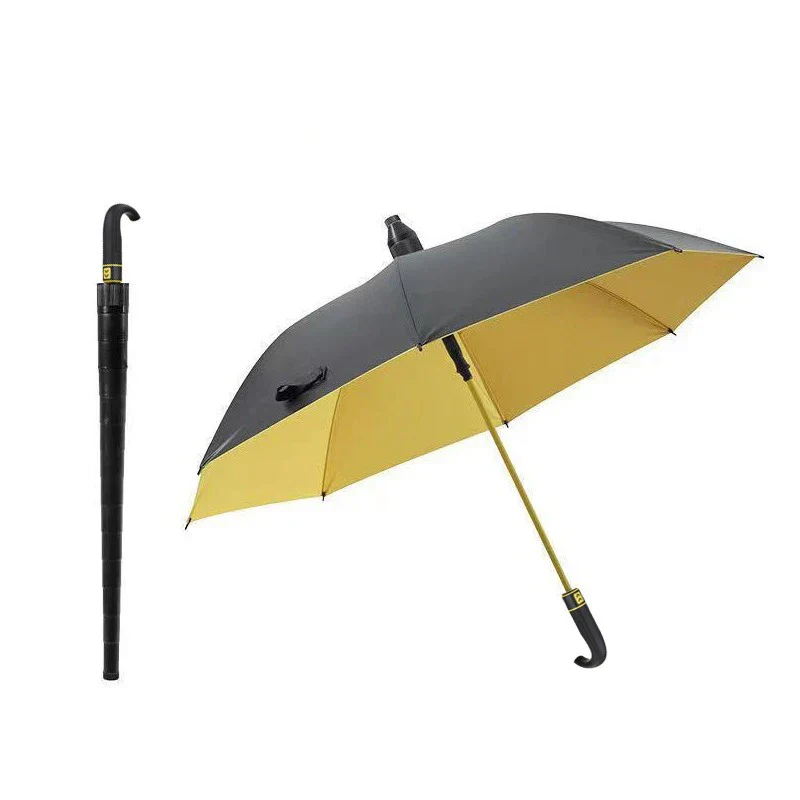 2026 Heavy-Duty Curved Handle Rain Umbrella