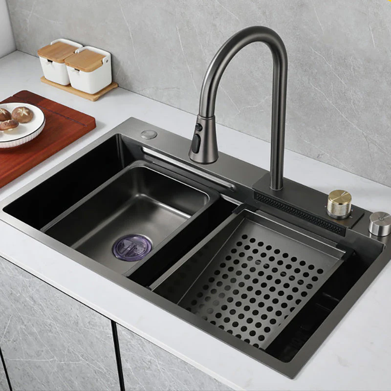 2026 Elegant Stainless Steel Waterfall Kitchen Sink