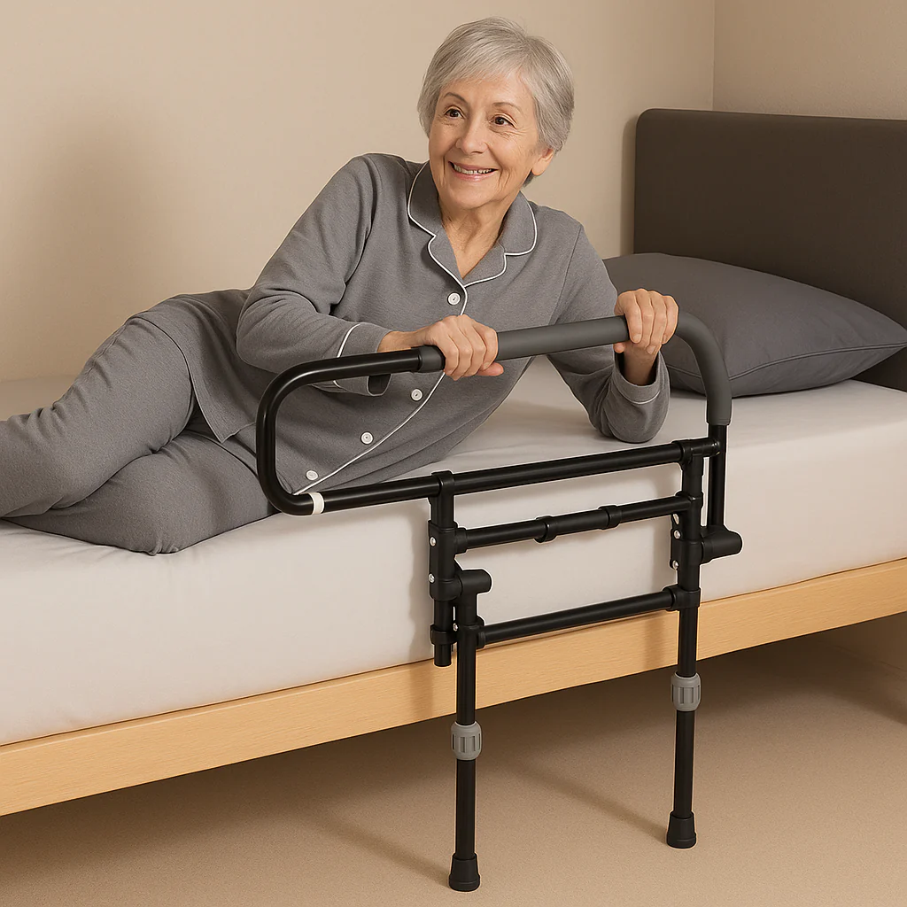2026 Elderly Stand-Up Adjustable Folding Bedside Support Rail