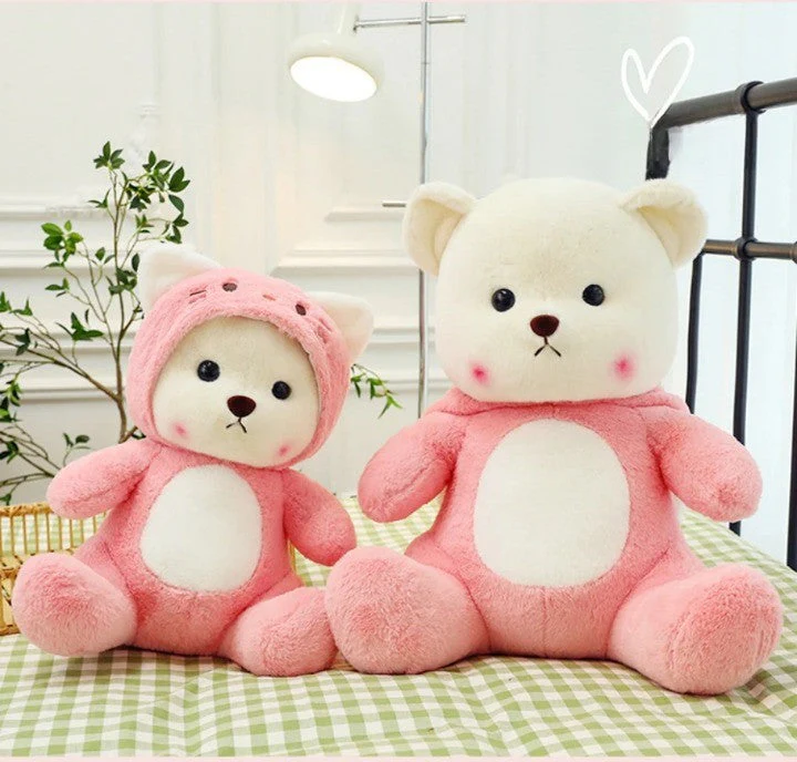 2026 Pink Bear Soft Cuddle Plush