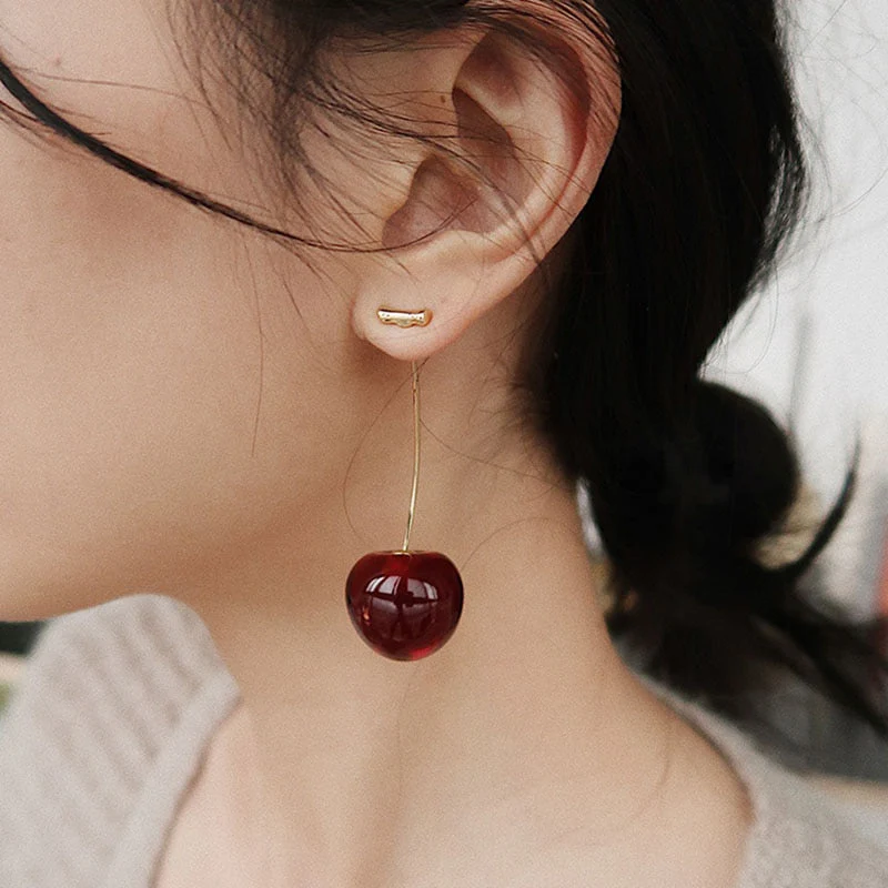 2026 Cherry Fruit European Style Earrings