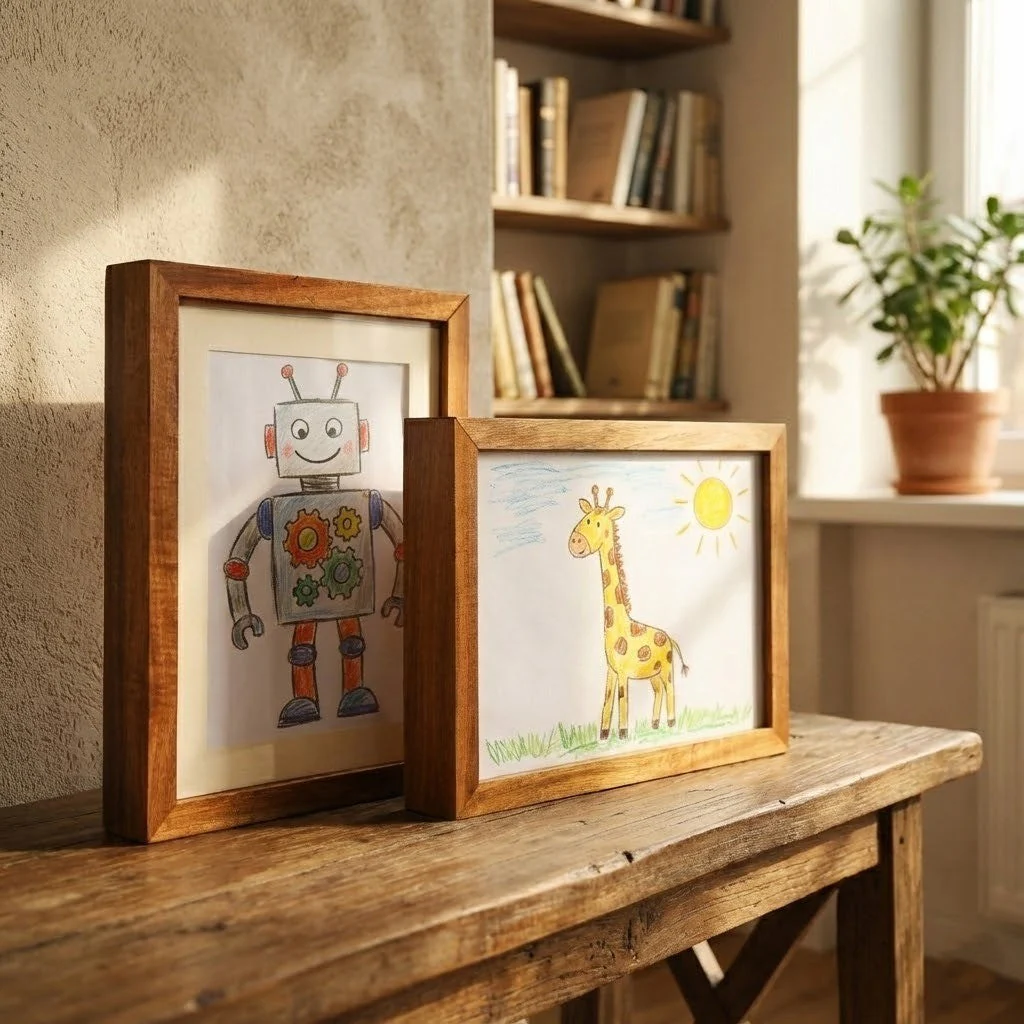 2026 Story Maker Wooden Kids Drawing Display Frame
