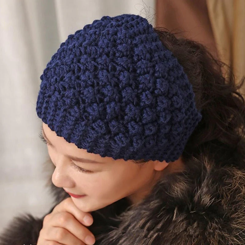 2026 Cozy Crown Elastic Knitted Headband