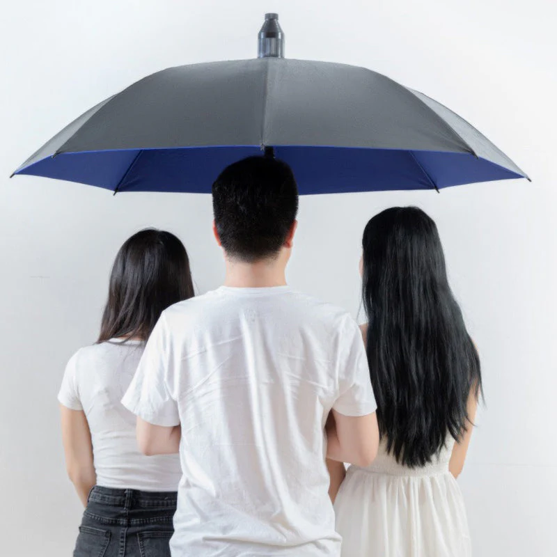 2026 Heavy-Duty Curved Handle Rain Umbrella