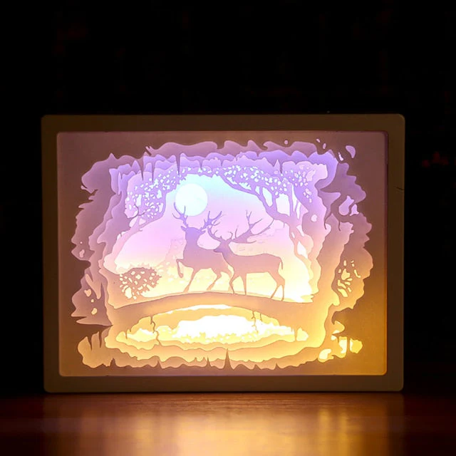 2026 Creative 3D Paper Box LED Night Lamp