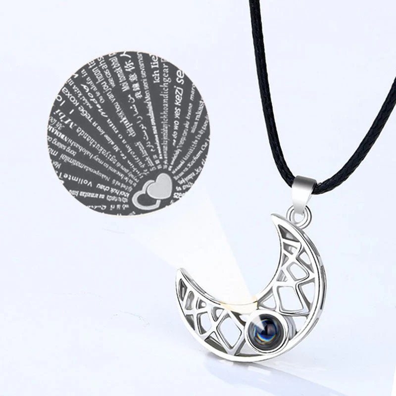 2026 100 Languages I Love You Projection Couple Necklace