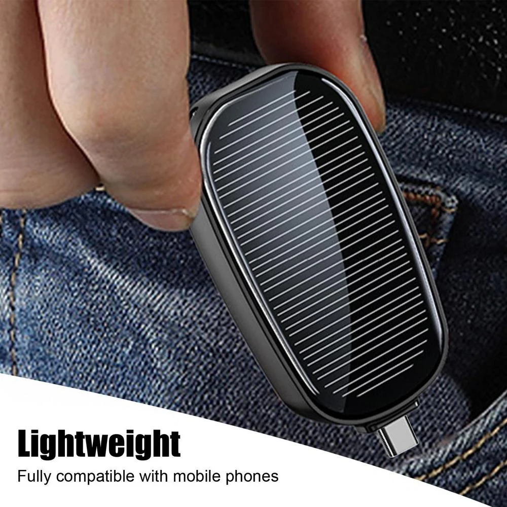 2026 Mini Solar Keychain Power Bank