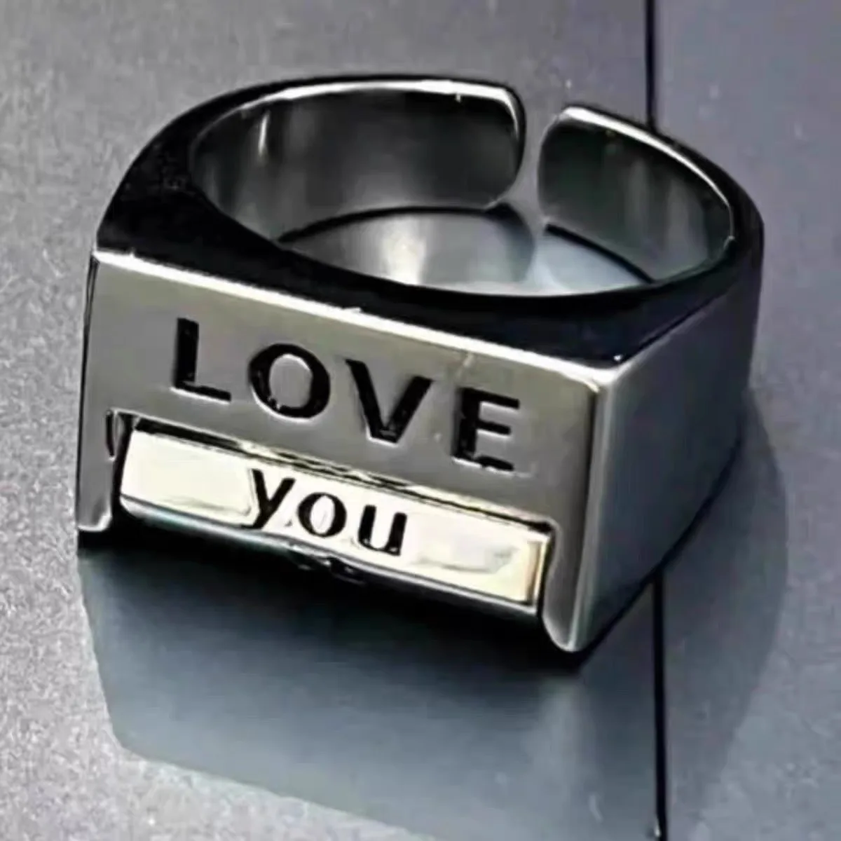 2026 Love You Everything Rotating Mood Control Ring
