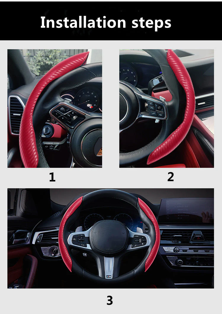 2026 Universal Non-Slip Carbon Fiber Car Wheel Cover