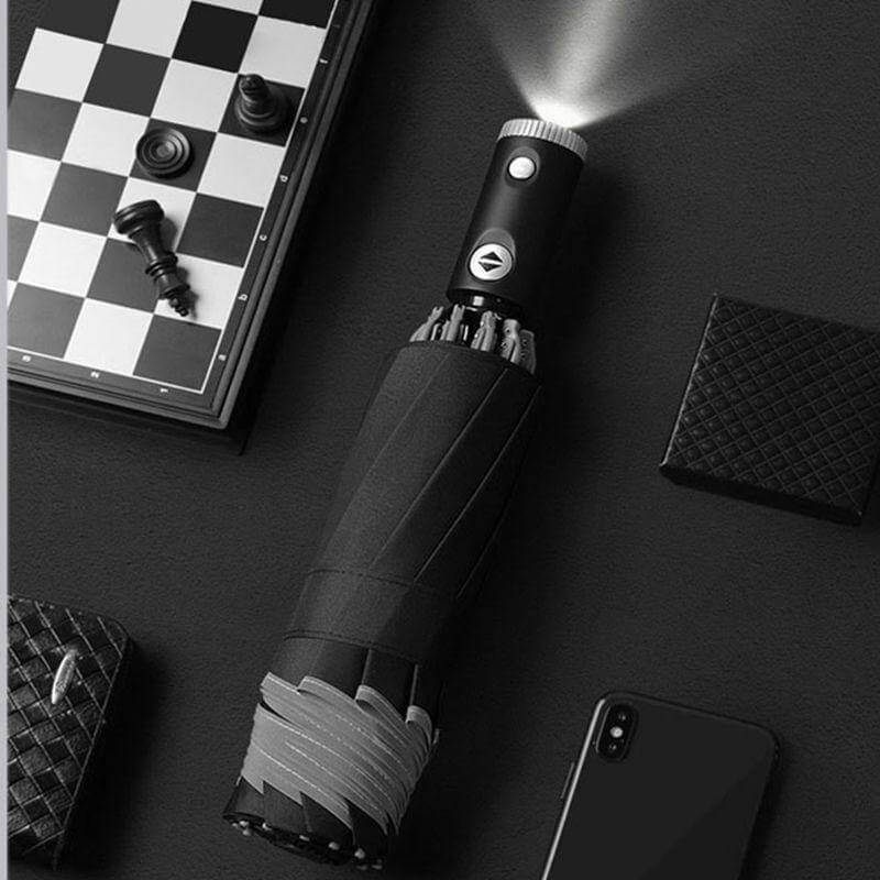 2026 Automatic Reverse Led Light Foldable Umbrella