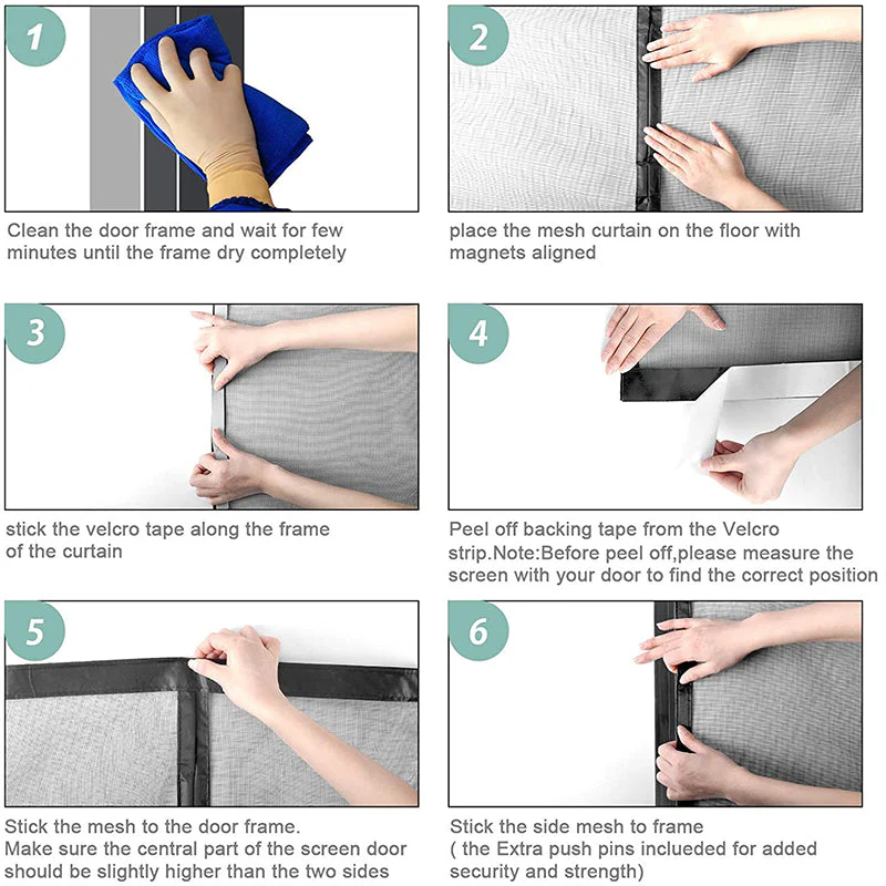 2026 Hands-Free Automatic Closing Magnetic Mosquito Net