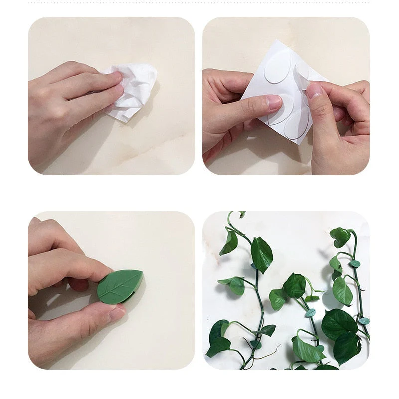 2026 10pcs Leaf Shape Self-Adhesive Hook