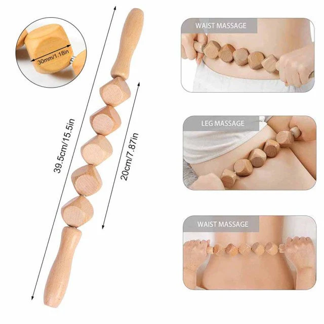 2026 Wooden Gua Sha Neck Shoulder Back Massager