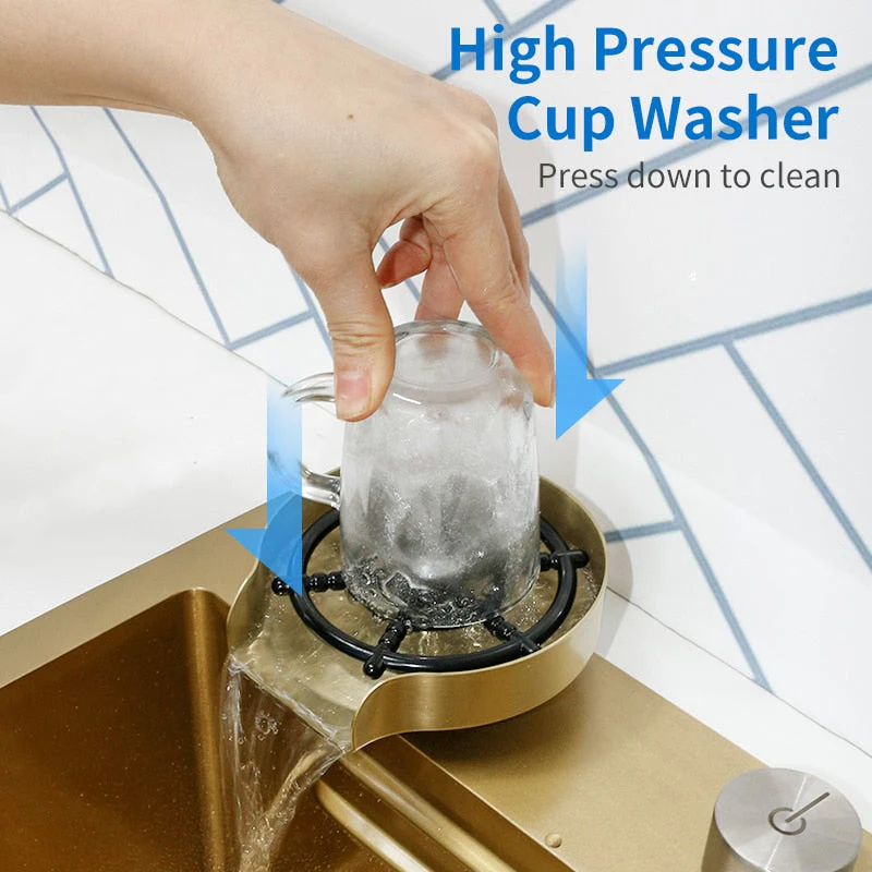 2026 Gold Stream Multifunctional Waterfall Kitchen Sink