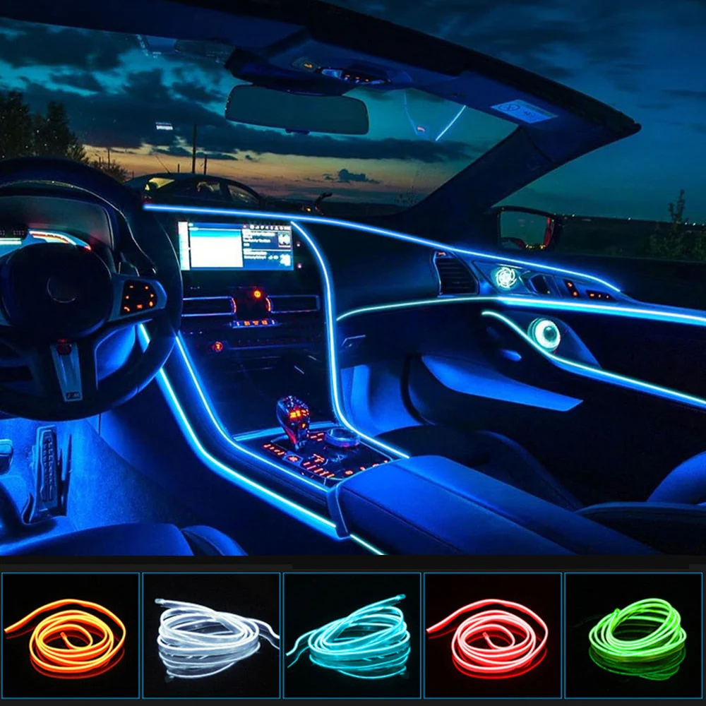 2026 Car Interior Decorative LED Strip Atmosphere Light
