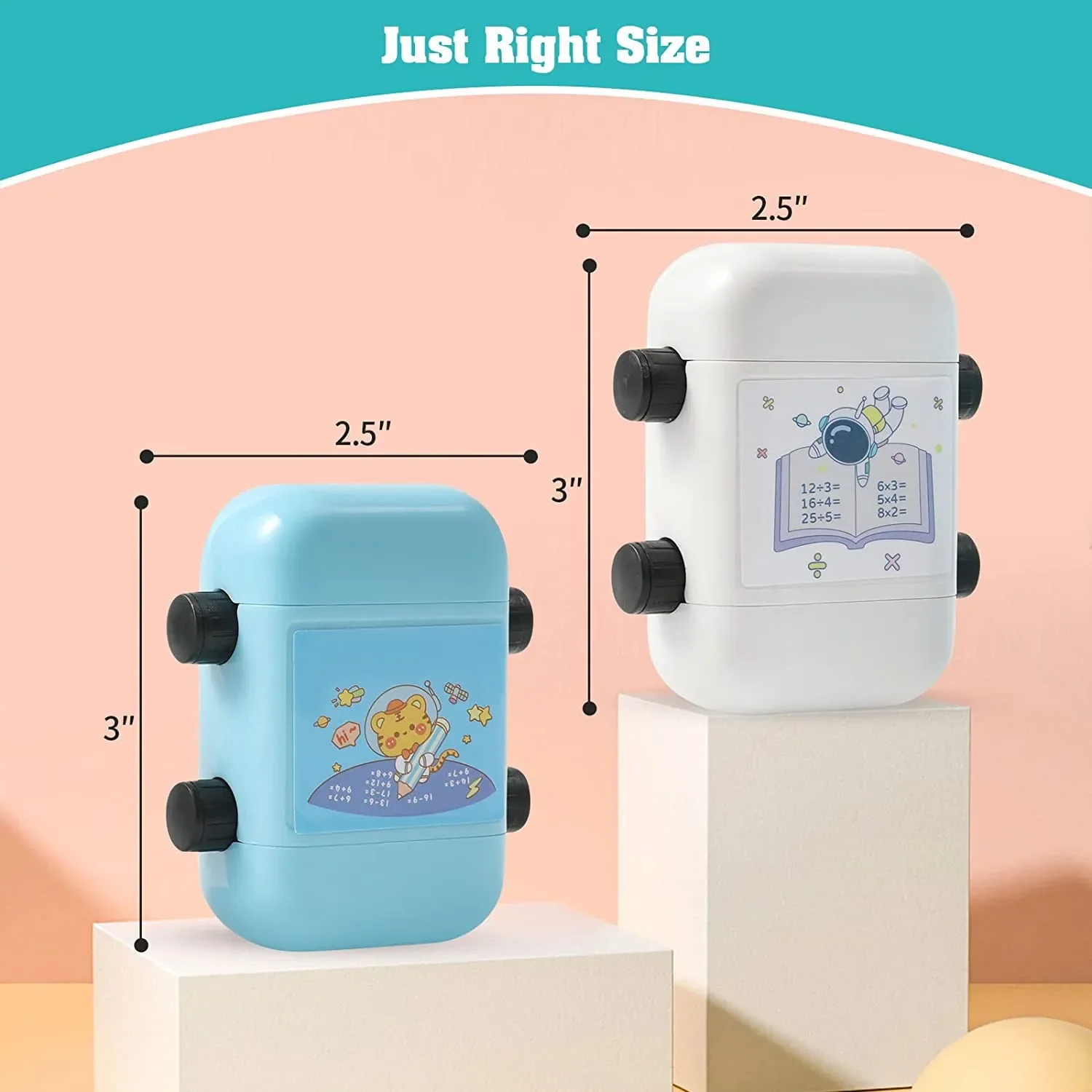 2026 Quick Quiz Math Question Maker Roller Stamp