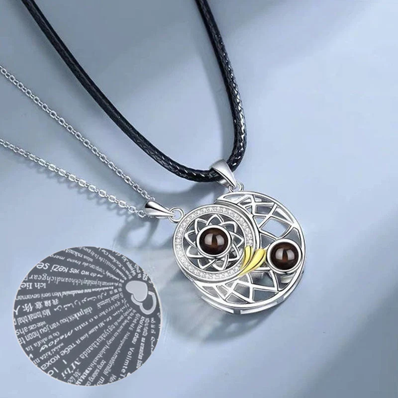 2026 100 Languages I Love You Projection Couple Necklace