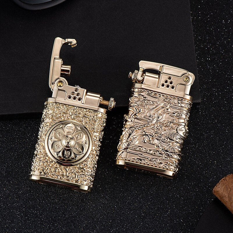 2026 Dragon Wings Brass Kerosene Lighter
