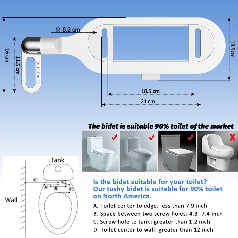 2026 Ultra-Slim Adjustable Water Manual Bidet