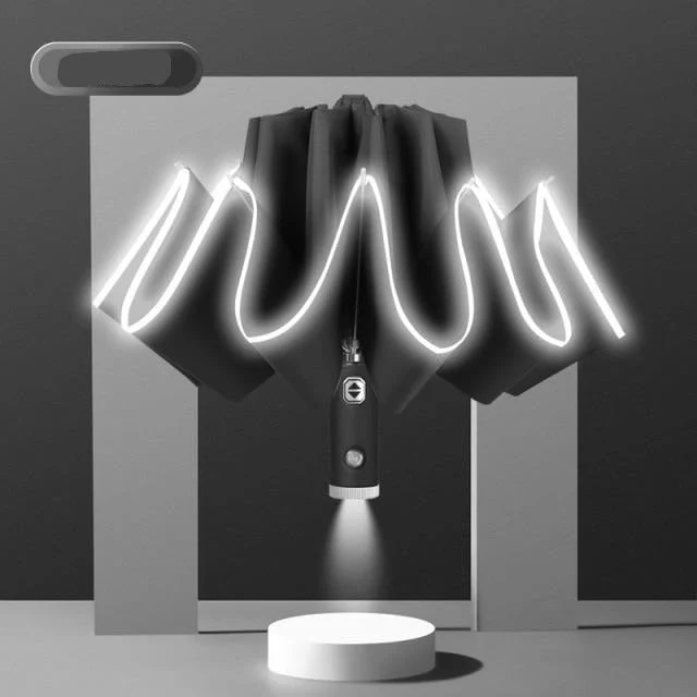 2026 Automatic Reverse Led Light Foldable Umbrella