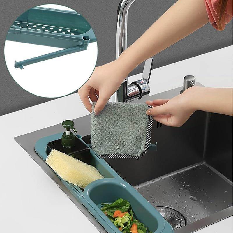 2026 Kitchen Retractable Sink Rack Organizer