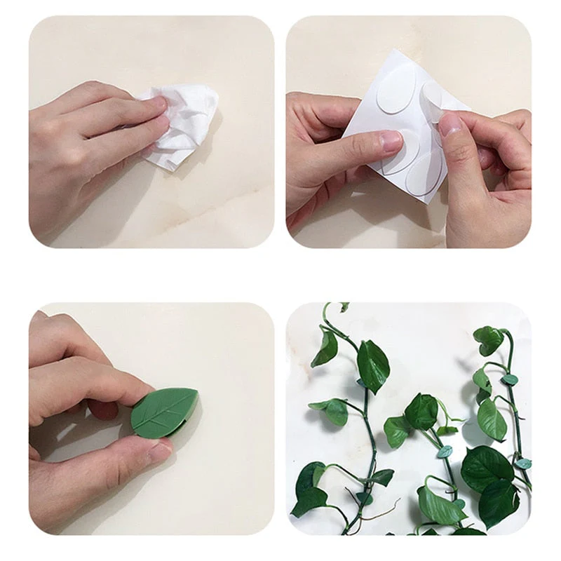 2026 10pcs Leaf Shape Self-Adhesive Hook