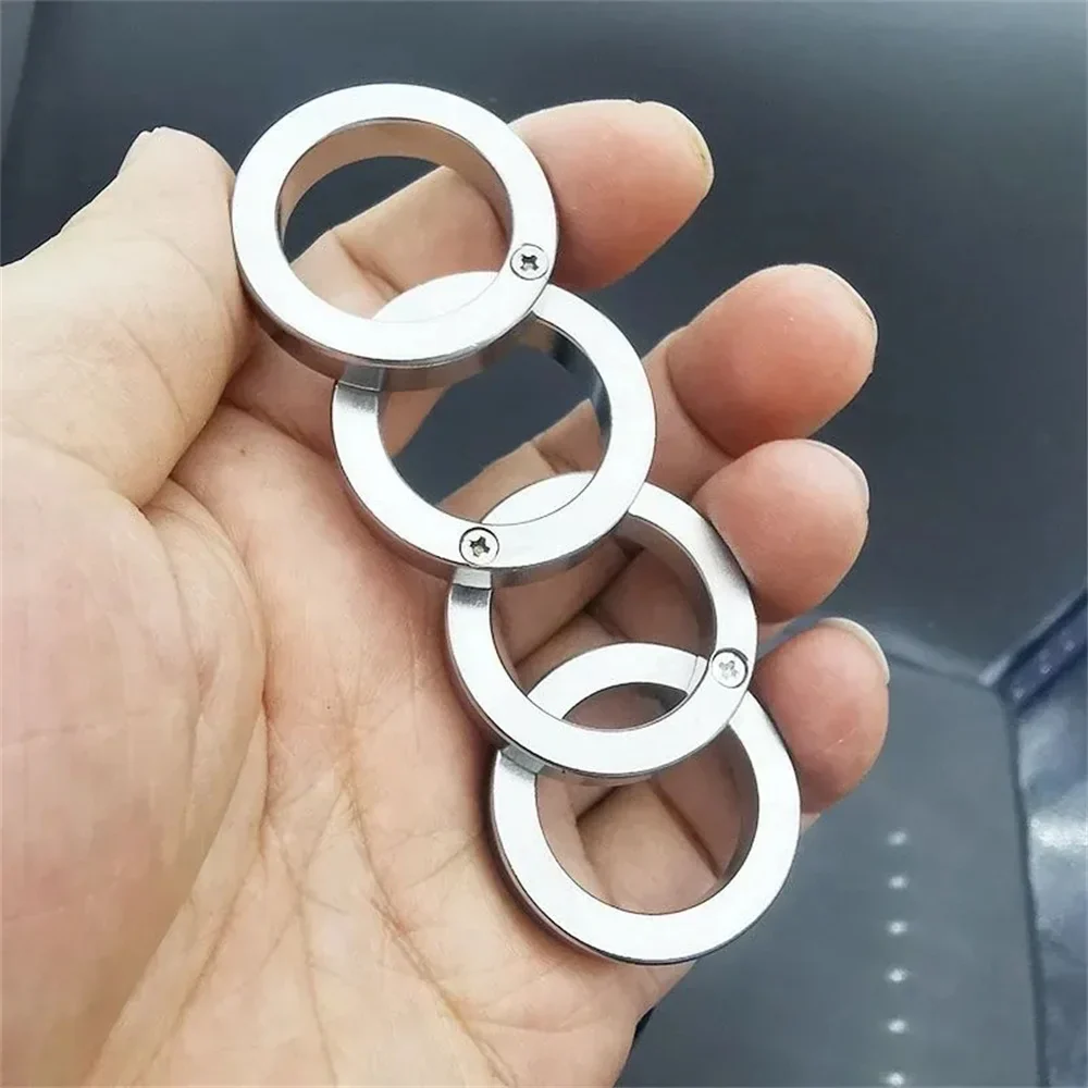 2026 Stainless Steel Self-Defense Rotatable Foldable Ring