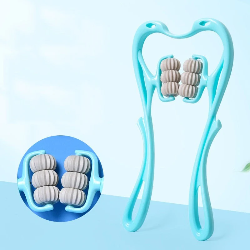 2026 Adjustable Six-Wheel Neck Therapy Massager Roller