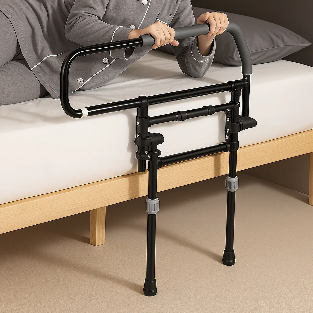 2026 Elderly Stand-Up Adjustable Folding Bedside Support Rail