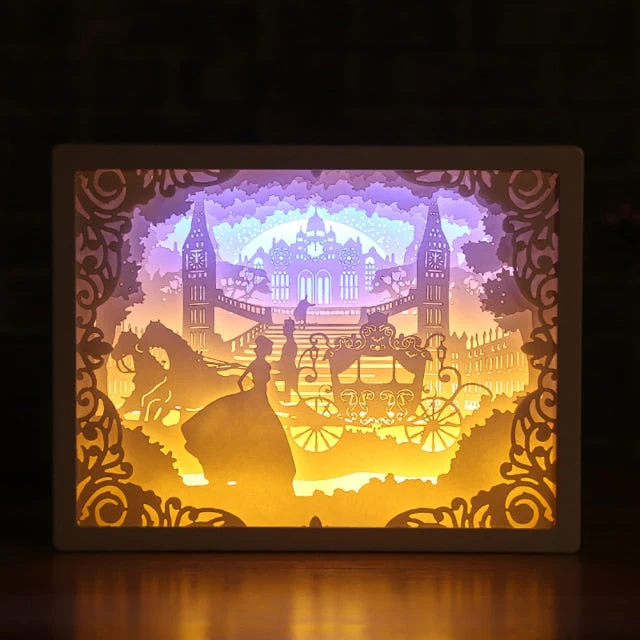 2026 Creative 3D Paper Box LED Night Lamp