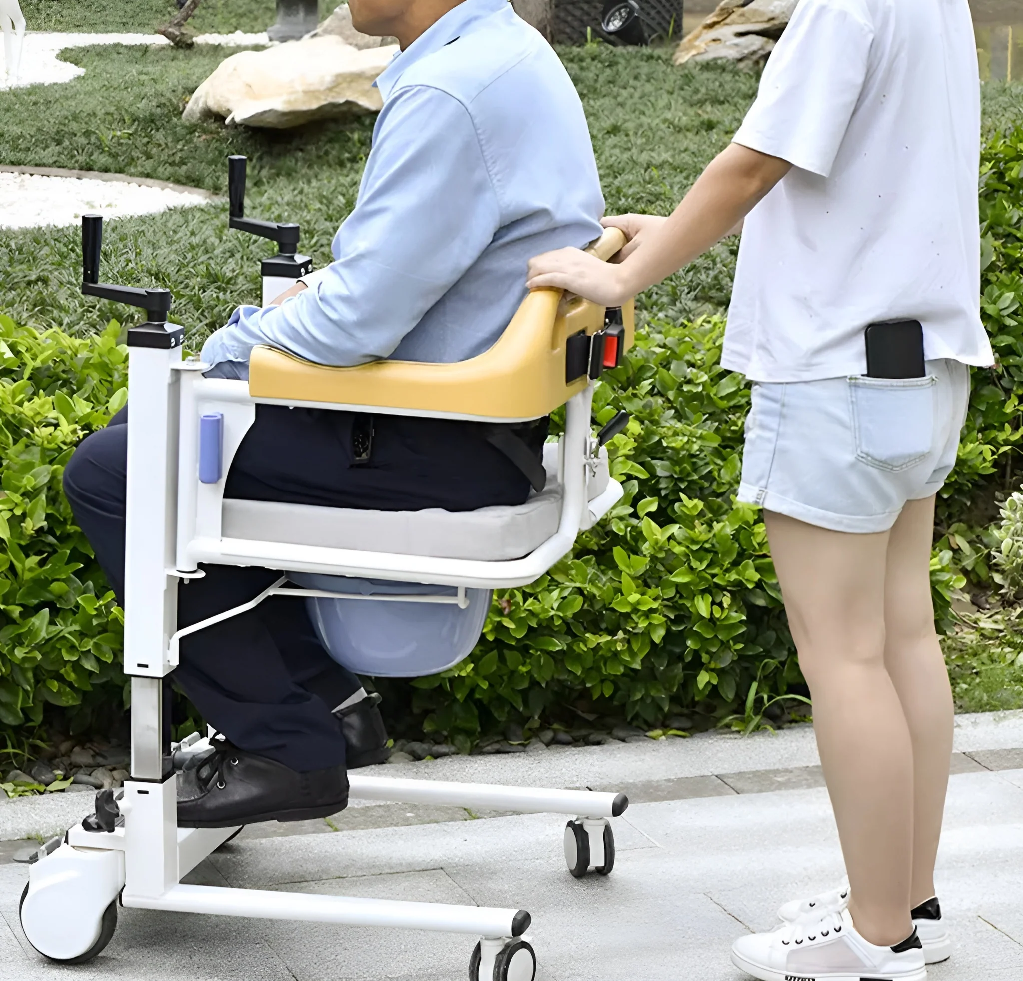 2026 Elderly Patient Transfer Lift Handicapped Wheelchair