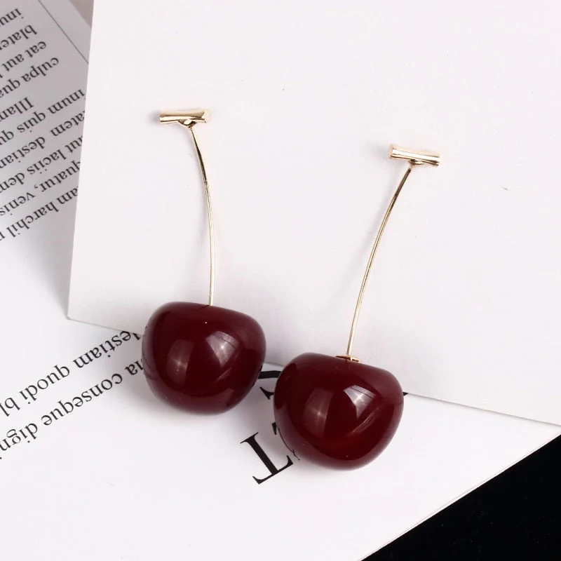 2026 Cherry Fruit European Style Earrings