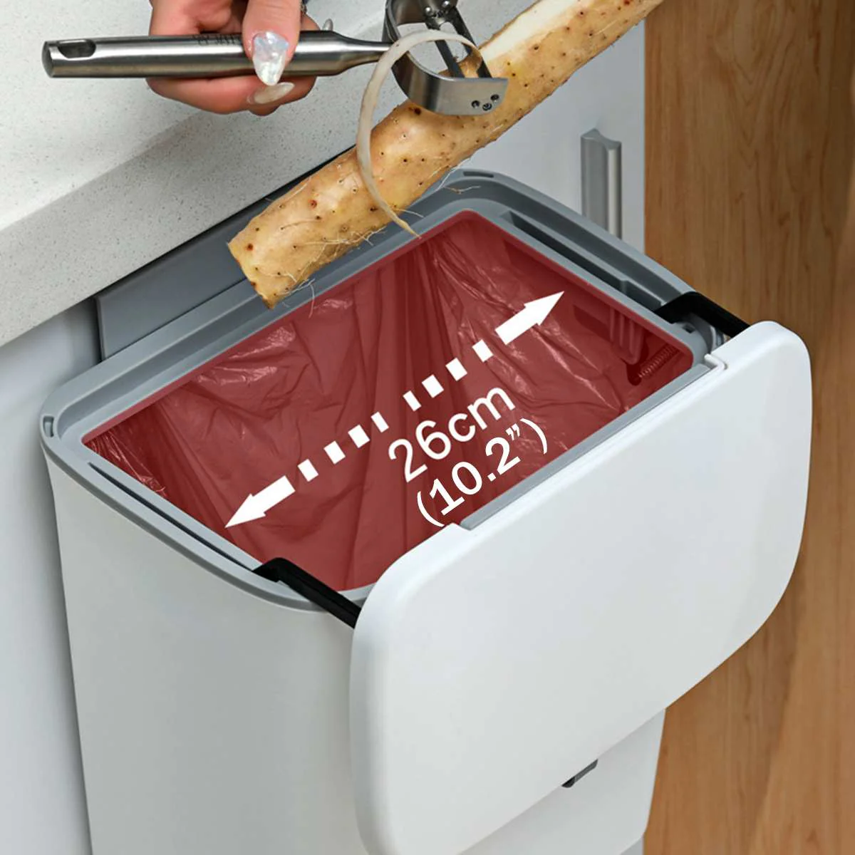 2026 Wall-Mounted Smart Lid Trash Can