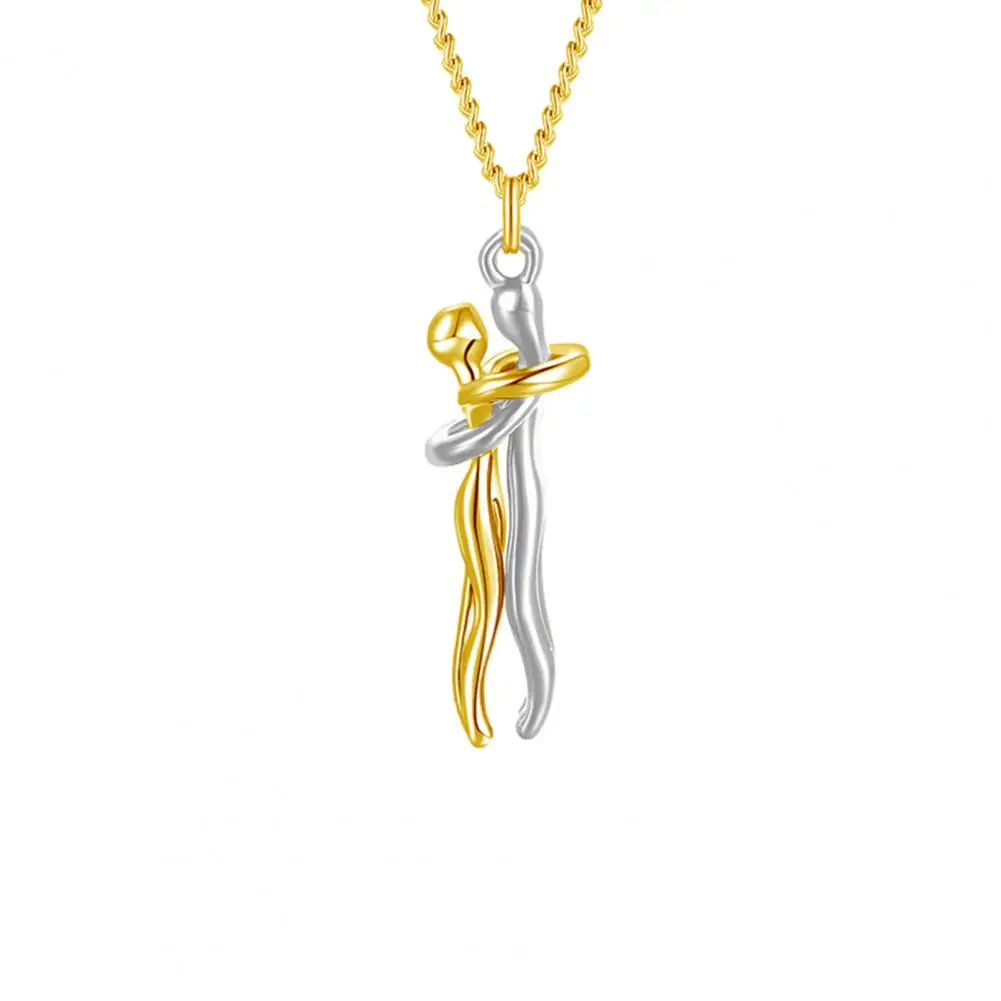 2026 Love Forever Hug Cute Couple Necklace