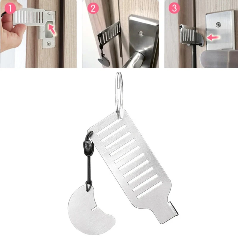 2026 Stainless Steel Anti-theft Door Stopper Lock