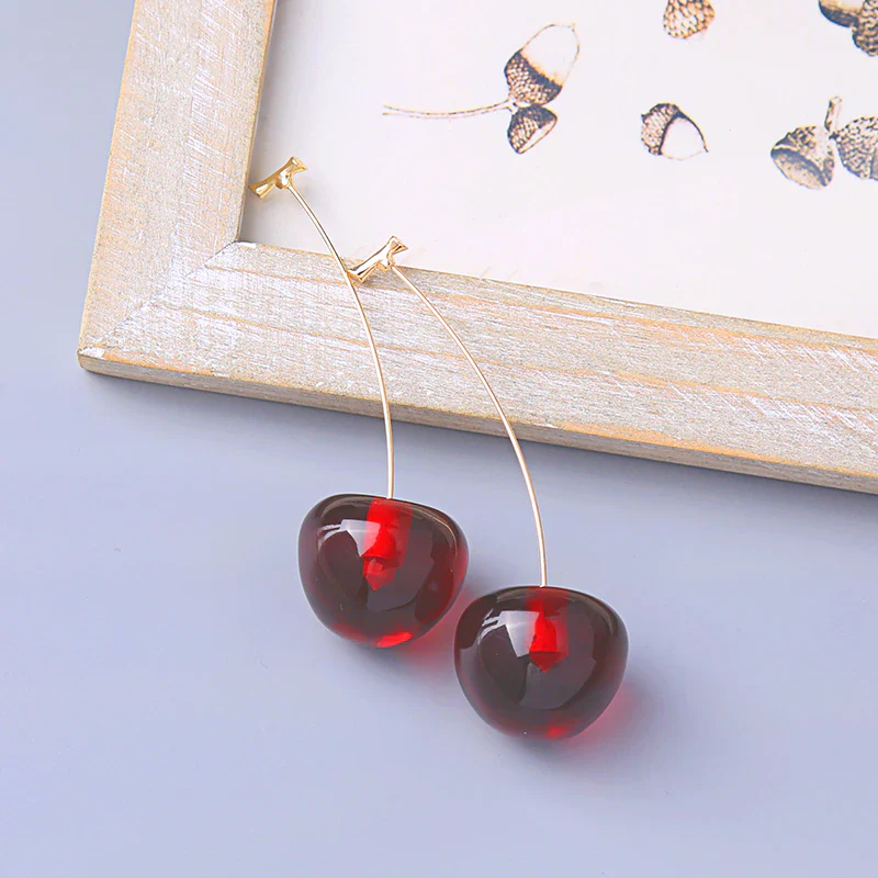 2026 Cherry Fruit European Style Earrings