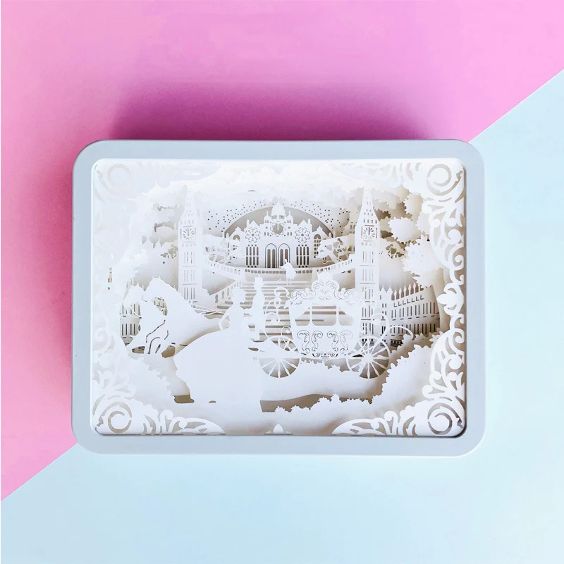 2026 Creative 3D Paper Box LED Night Lamp