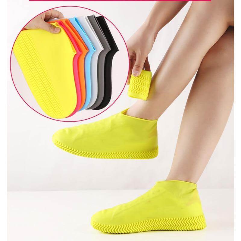 2026 2pcs Waterproof Reusable Silicone Shoe Cover